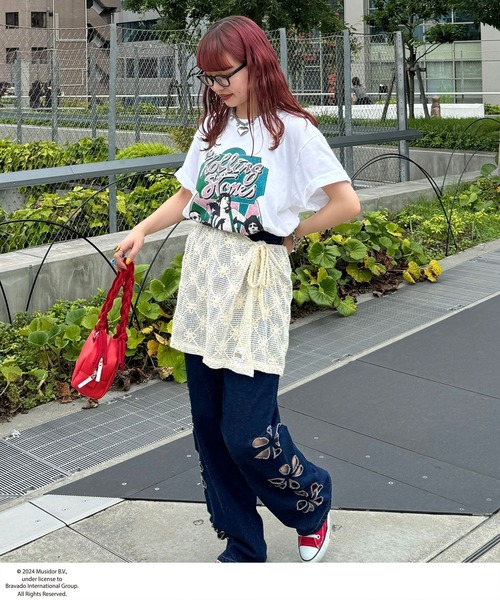 HELLO.SANFRANCISCO(ハローサンフランシスコ)の「【HELLO.SANFRANCISCO/ハローサンフランシスコ】フラワー刺繍レース巻きスカート(スカート・レディース・アイボリー・ONE SIZE)」の2枚目の写真