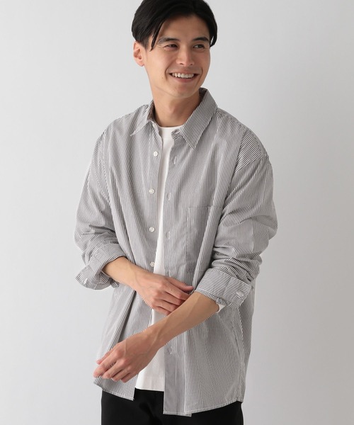GLOBAL WORK Smile Seed Store（グローバルワーク スマイルシードストア）の「イージーケアレギュラーシャツ/115905（シャツ/ブラウス・メンズ・チャコール/ネイビー/ライトグレー/オフホワイト/ブルー系その他5・X-LARGE/SMALL/MEDIUM/LARGE）」の3枚目の写真