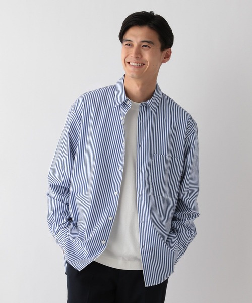 GLOBAL WORK Smile Seed Store（グローバルワーク スマイルシードストア）の「イージーケアレギュラーシャツ/115905（シャツ/ブラウス・メンズ・チャコール/ネイビー/ライトグレー/オフホワイト/ブルー系その他5・X-LARGE/SMALL/MEDIUM/LARGE）」の21枚目の写真