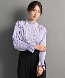RAW FUDGE アシメ切替フレアブラウス新品オフホワイトロー