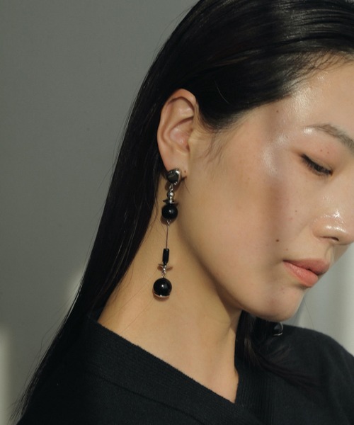 anuke（アンヌーク）の「Mix Beads Pierce（ピアス（両耳用）・レディース・シルバー・FREE）」の5枚目の写真