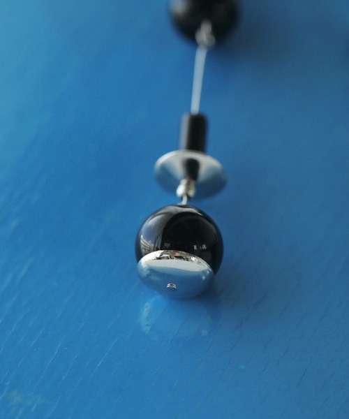 anuke（アンヌーク）の「Mix Beads Pierce（ピアス（両耳用）・レディース・シルバー・FREE）」の2枚目の写真