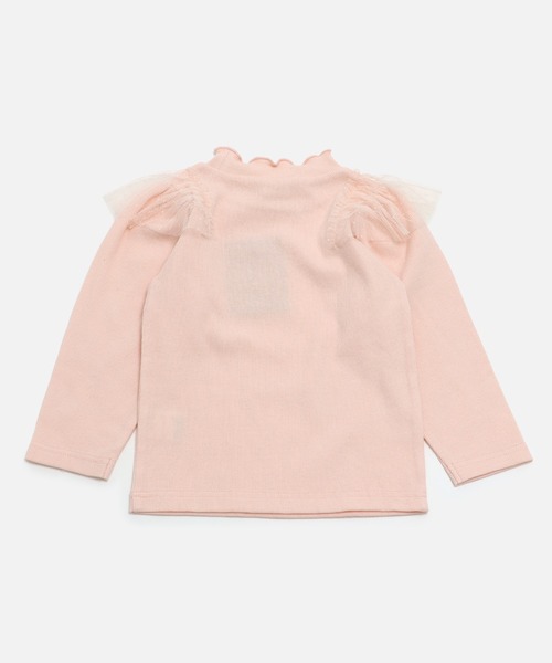 JAM & LINK（ジャムアンドリンク）の「肩チュールリブカットソー（Tシャツ/カットソー・キッズ・ピンク/ブラック/クリーム・100cm/110cm/120cm/130cm/140cm/150cm/160cm）」の5枚目の写真