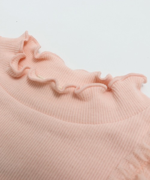 JAM & LINK（ジャムアンドリンク）の「肩チュールリブカットソー（Tシャツ/カットソー・キッズ・ピンク/ブラック/クリーム・100cm/110cm/120cm/130cm/140cm/150cm/160cm）」の6枚目の写真