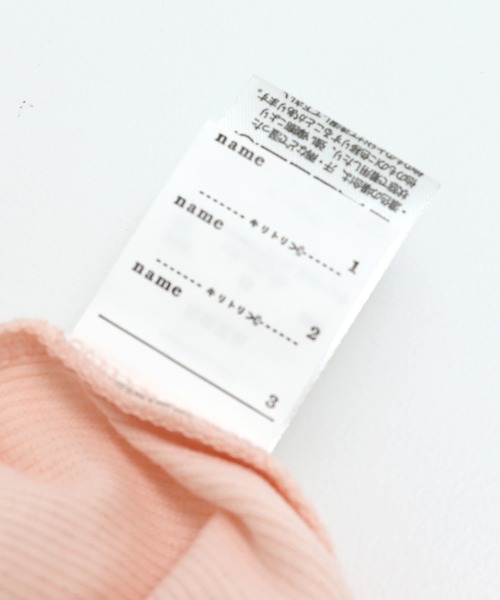 JAM & LINK（ジャムアンドリンク）の「肩チュールリブカットソー（Tシャツ/カットソー・キッズ・ピンク/ブラック/クリーム・100cm/110cm/120cm/130cm/140cm/150cm/160cm）」の9枚目の写真