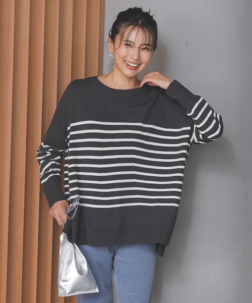 【セール】【洗える/抗菌防臭】マイビューティニット クルーネック（ニット/セーター）｜UNFILO（アンフィーロ）