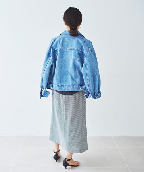 le.coeur blanc（ルクールブラン）の「ドライストレッチカーゴスカート（スカート・レディース・ブラック系その他/ブラック/アイボリー・36/38）」の7枚目の写真