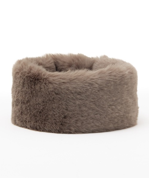 HusHusH（ハッシュアッシュ）の「HusHusH ファーマフラー（マフラー・レディース・グレー/ダークグレー/ベージュ・フリー）」の9枚目の写真