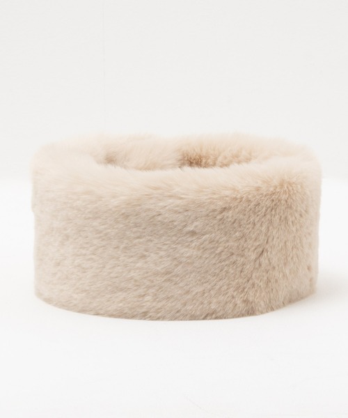 HusHusH（ハッシュアッシュ）の「HusHusH ファーマフラー（マフラー・レディース・グレー/ダークグレー/ベージュ・フリー）」の12枚目の写真