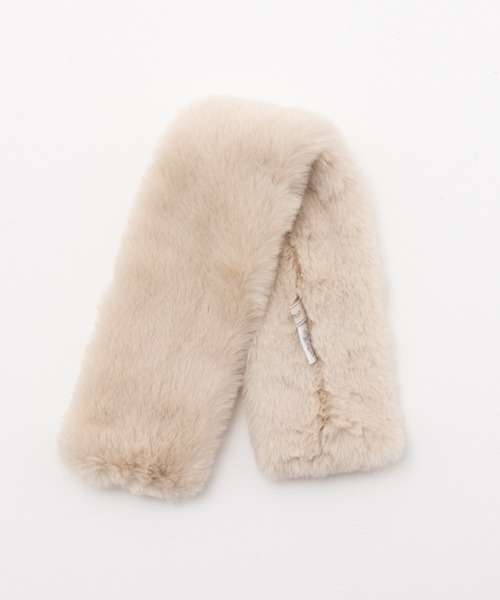 HusHusH（ハッシュアッシュ）の「HusHusH ファーマフラー（マフラー・レディース・グレー/ダークグレー/ベージュ・フリー）」の15枚目の写真