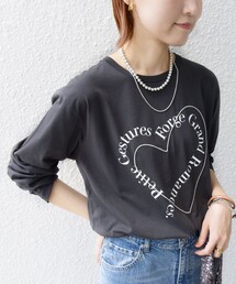 【WEB限定】バリエーション ロゴ プリント ロングスリーブ TEE