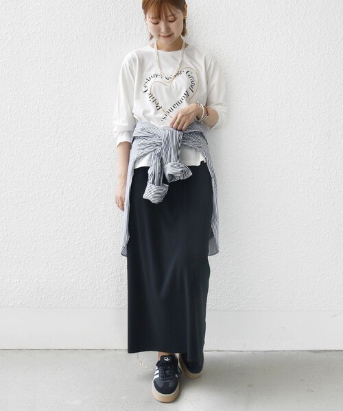 SHIPS(シップス)の「【WEB限定】バリエーション ロゴ プリント ロングスリーブ TEE(Tシャツ/カットソー・レディース・ホワイト系/オフホワイト/チャコールグレー/ベージュ/ブラウン・ONE SIZE)」の17枚目の写真