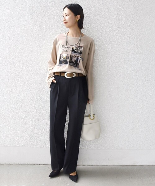 WEB限定】バリエーション ロゴ プリント ロングスリーブ TEE（T