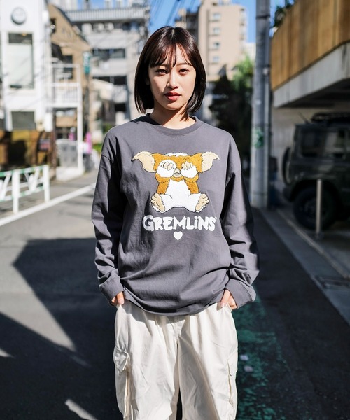 UNIIT（ユニット）の「【GREMLINS/グレムリン】オリジナルデザインロンT ギズモ　ドロップショルダー ビッグシルエット　ユニセックス（Tシャツ/カットソー・メンズ・ブルー系その他/グレー系その他2/ホワイト系その他/ベージュ系その他2/グレー系その他・MEDIUM/SMALL/X-LARGE/LARGE）」の19枚目の写真