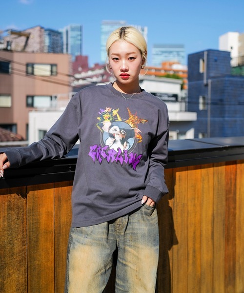 UNIIT（ユニット）の「【GREMLINS/グレムリン】オリジナルデザインロンT ギズモ　ドロップショルダー ビッグシルエット　ユニセックス（Tシャツ/カットソー・メンズ・ブルー系その他/グレー系その他2/ホワイト系その他/ベージュ系その他2/グレー系その他・MEDIUM/SMALL/X-LARGE/LARGE）」の14枚目の写真