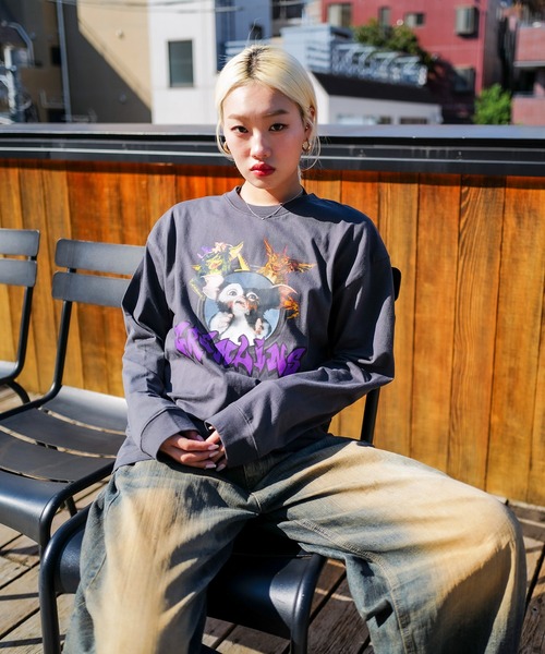 UNIIT（ユニット）の「【GREMLINS/グレムリン】オリジナルデザインロンT ギズモ　ドロップショルダー ビッグシルエット　ユニセックス（Tシャツ/カットソー・メンズ・ブルー系その他/グレー系その他2/ホワイト系その他/ベージュ系その他2/グレー系その他・MEDIUM/SMALL/X-LARGE/LARGE）」の17枚目の写真