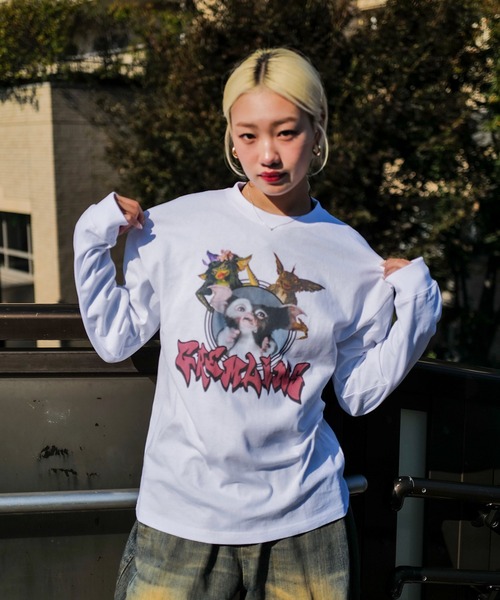 UNIIT（ユニット）の「【GREMLINS/グレムリン】オリジナルデザインロンT ギズモ　ドロップショルダー ビッグシルエット　ユニセックス（Tシャツ/カットソー・メンズ・ブルー系その他/グレー系その他2/ホワイト系その他/ベージュ系その他2/グレー系その他・MEDIUM/SMALL/X-LARGE/LARGE）」の8枚目の写真