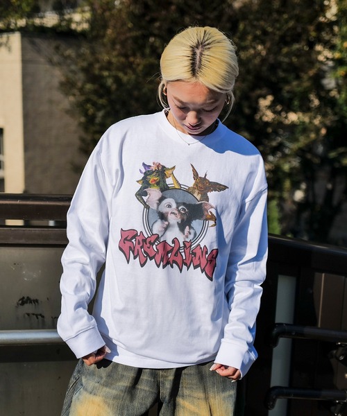 UNIIT（ユニット）の「【GREMLINS/グレムリン】オリジナルデザインロンT ギズモ　ドロップショルダー ビッグシルエット　ユニセックス（Tシャツ/カットソー・メンズ・ブルー系その他/グレー系その他2/ホワイト系その他/ベージュ系その他2/グレー系その他・MEDIUM/SMALL/X-LARGE/LARGE）」の9枚目の写真