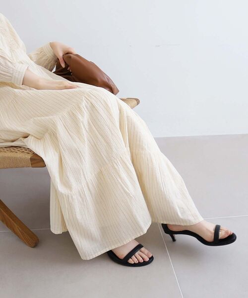 le.coeur blanc（ルクールブラン）の「Fanaka ラメストライプ刺繍ワンピース（ワンピース・レディース・ホワイト系その他2・38）」の12枚目の写真