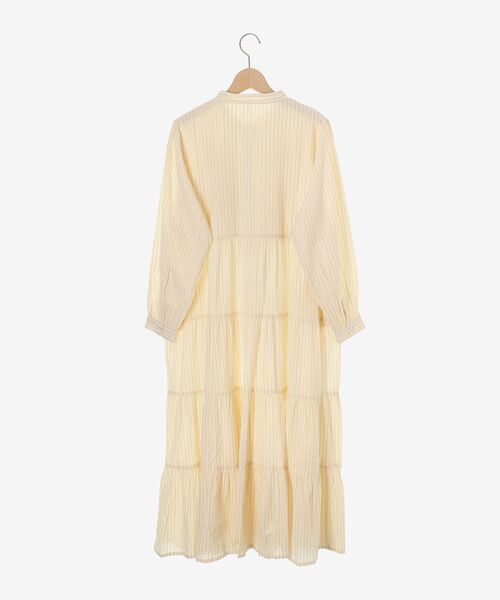 le.coeur blanc（ルクールブラン）の「Fanaka ラメストライプ刺繍ワンピース（ワンピース・レディース・ホワイト系その他2・38）」の14枚目の写真