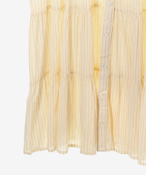 le.coeur blanc（ルクールブラン）の「Fanaka ラメストライプ刺繍ワンピース（ワンピース・レディース・ホワイト系その他2・38）」の17枚目の写真