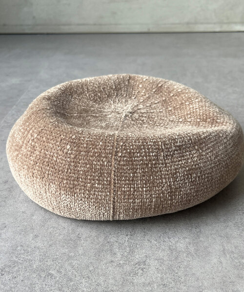 Chez toi（シェトワ）の「モールヤーンベレー帽（ハンチング/ベレー帽・レディース・ブラック/ベージュ/アイボリー・FREE）」の22枚目の写真