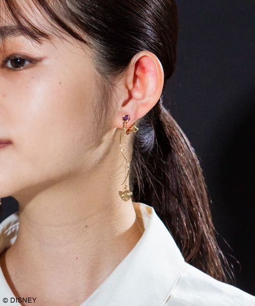 Disney(ディズニー)の「ディズニー ヴィランズ / ウェーブイヤリング(イヤリング・レディース・パープル/シルバー/ブラック・FREE)」の12枚目の写真