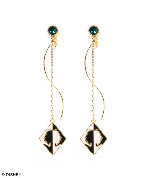 Disney(ディズニー)の「ディズニー ヴィランズ / ウェーブイヤリング(イヤリング・レディース・パープル/シルバー/ブラック・FREE)」の7枚目の写真