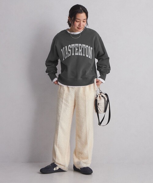 green label relaxing（グリーンレーベルリラクシング）の「＜at ease＞カレッジロゴ スウェット プルオーバー（スウェット・レディース・グレー/ダークグレー/ライトグレー/ネイビー/オフホワイト・FREE）」の12枚目の写真