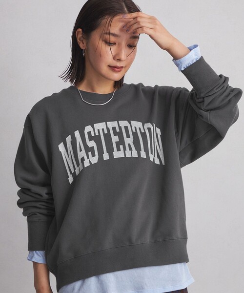 green label relaxing（グリーンレーベルリラクシング）の「＜at ease＞カレッジロゴ スウェット プルオーバー（スウェット・レディース・グレー/ダークグレー/ライトグレー/ネイビー/オフホワイト・FREE）」の15枚目の写真