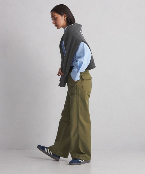 green label relaxing（グリーンレーベルリラクシング）の「＜at ease＞カレッジロゴ スウェット プルオーバー（スウェット・レディース・グレー/ダークグレー/ライトグレー/ネイビー/オフホワイト・FREE）」の21枚目の写真