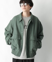 RAGEBLUE | Synthetic suede blouson/フェイクスウェード/オーバーサイズショートブルゾン(ブルゾン)