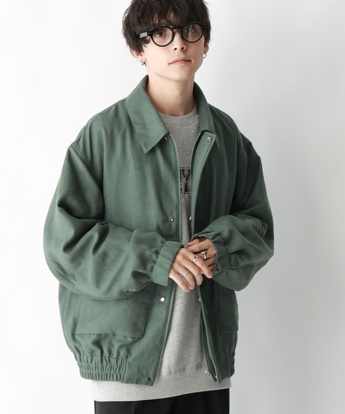 RAGEBLUE（レイジブルー）の「Synthetic suede blouson/フェイクスウェード/オーバーサイズショートブルゾン（ブルゾン・メンズ・グリーン/キャメル・MEDIUM/LARGE/SMALL）」の16枚目の写真