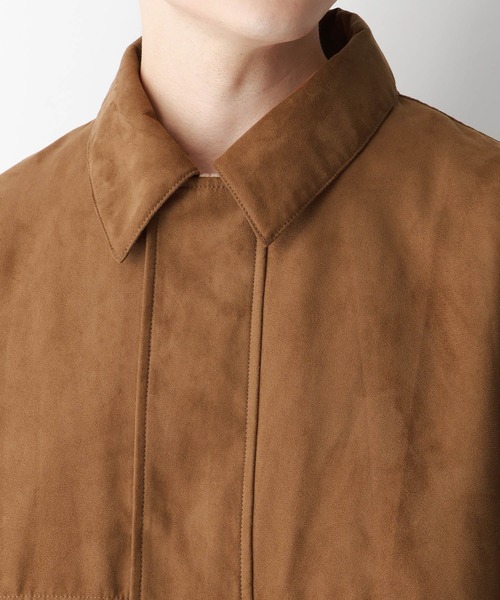 RAGEBLUE（レイジブルー）の「Synthetic suede blouson/フェイクスウェード/オーバーサイズショートブルゾン（ブルゾン・メンズ・グリーン/キャメル・MEDIUM/LARGE/SMALL）」の10枚目の写真
