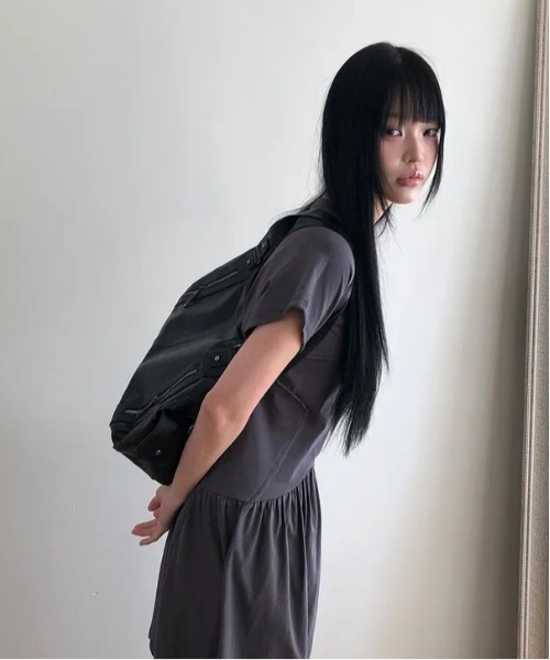 セール】Y2K レトロ ダブル ファスナー ショルダーバッグ 2WAY/A4対応