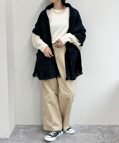 fredy emue(フレディエミュ)の「【JOHN BRANIGAN/ジョンブラニガン】ポケットストール(ストール/ショール・レディース・ホワイト系その他2/グリーン系その他/ブラック系その他・FREE)」の8枚目の写真