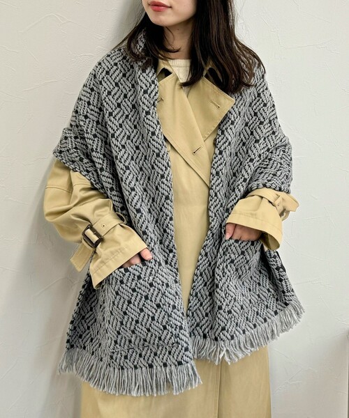 fredy emue(フレディエミュ)の「【JOHN BRANIGAN/ジョンブラニガン】ポケットストール(ストール/ショール・レディース・ホワイト系その他2/グリーン系その他/ブラック系その他・FREE)」の10枚目の写真