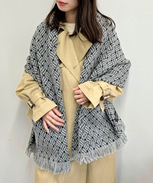 fredy emue(フレディエミュ)の「【JOHN BRANIGAN/ジョンブラニガン】ポケットストール(ストール/ショール・レディース・ホワイト系その他2/グリーン系その他/ブラック系その他・FREE)」の11枚目の写真