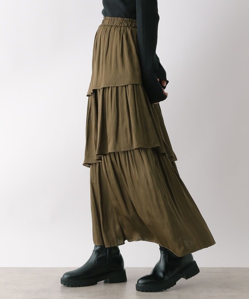 LEPSIM(レプシィム)の「ティアードスカート 47659(スカート・レディース・チャコールグレー/カーキ・FREE)」の13枚目の写真