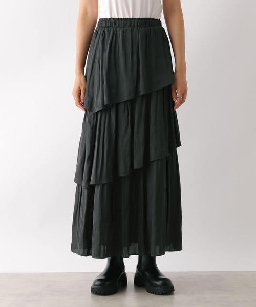 LEPSIM(レプシィム)の「ティアードスカート 47659(スカート・レディース・チャコールグレー/カーキ・FREE)」の14枚目の写真