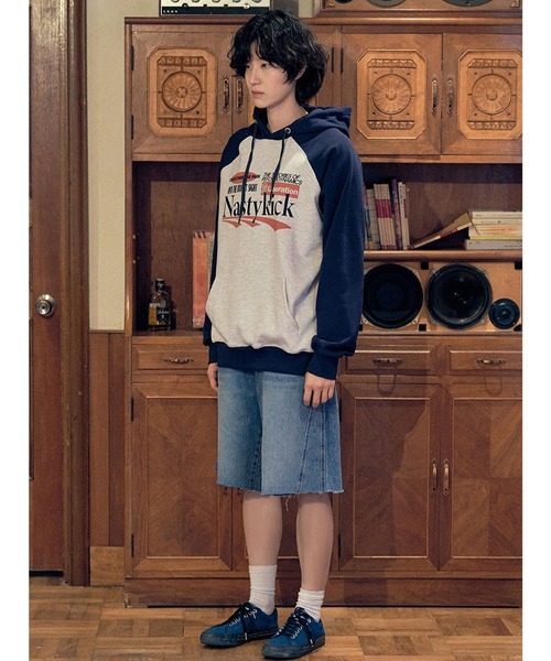 NASTY KICK(ナスティーキック)の「【UNISEX】NASTYKICK/Liberationフーディー(スウェット・メンズ・ライトグレー/アイボリー・LARGE/MEDIUM)」の7枚目の写真