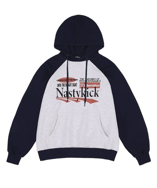 NASTY KICK(ナスティーキック)の「【UNISEX】NASTYKICK/Liberationフーディー(スウェット・メンズ・ライトグレー/アイボリー・LARGE/MEDIUM)」の9枚目の写真