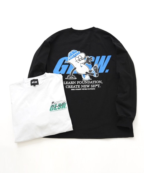 FORGET NEVER(フォーゲットネバー)の「【GLSW. × FORGET NEVER】FBOYプリント長袖Tシャツ(Tシャツ/カットソー・メンズ・ホワイト/ブラック・S/M/L/LL)」の12枚目の写真