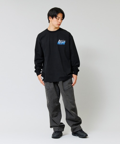 FORGET NEVER(フォーゲットネバー)の「【GLSW. × FORGET NEVER】FBOYプリント長袖Tシャツ(Tシャツ/カットソー・メンズ・ホワイト/ブラック・S/M/L/LL)」の6枚目の写真