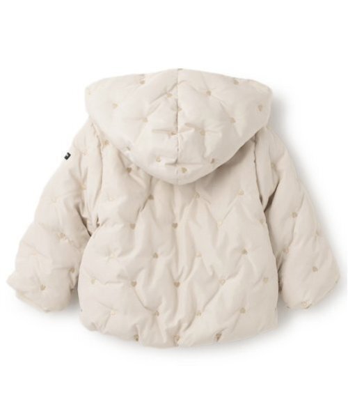 petit main（プティマイン）の「【リンク】ハート刺しゅう中綿ジャケット(キッズ)（ブルゾン・キッズ・ライトピンク/ブラック/オフホワイト/キナリ・80ｃｍ/90cm/100cm/110cm/120cm/130cm）」の15枚目の写真