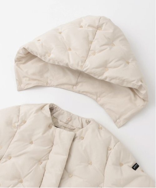 petit main（プティマイン）の「【リンク】ハート刺しゅう中綿ジャケット(キッズ)（ブルゾン・キッズ・ライトピンク/ブラック/オフホワイト/キナリ・80ｃｍ/90cm/100cm/110cm/120cm/130cm）」の14枚目の写真