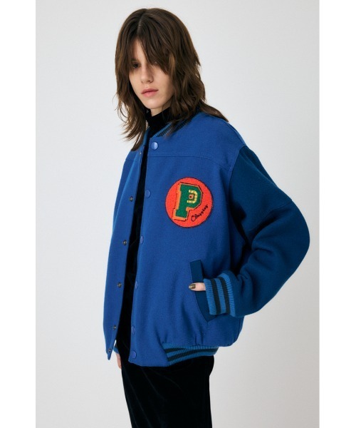 MOUSSY（マウジー）の「PERSON'S VARSITY ジャケット（ブルゾン・レディース・ブルー/ブラック・FREE）」の18枚目の写真