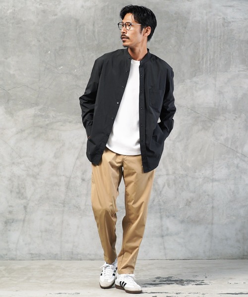 jiggys shop(ジギーズショップ)の「ストレッチブロードイージーケアバンドカラーシャツ(シャツ/ブラウス・メンズ・グレー/ブルー/ブラック/ホワイト・LARGE/SMALL/MEDIUM/X-LARGE)」の14枚目の写真