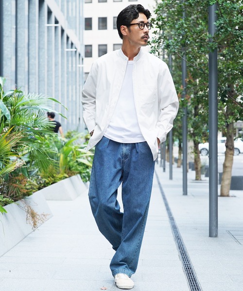 jiggys shop(ジギーズショップ)の「ストレッチブロードイージーケアバンドカラーシャツ(シャツ/ブラウス・メンズ・グレー/ブルー/ブラック/ホワイト・LARGE/SMALL/MEDIUM/X-LARGE)」の11枚目の写真