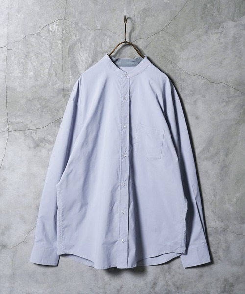 jiggys shop(ジギーズショップ)の「ストレッチブロードイージーケアバンドカラーシャツ(シャツ/ブラウス・メンズ・グレー/ブルー/ブラック/ホワイト・LARGE/SMALL/MEDIUM/X-LARGE)」の18枚目の写真